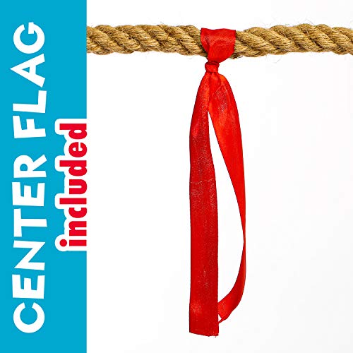 Franklin Field Day Tug of War Rope with Flag for Kids and Adults - Perfect for Team Building - 20ft Long