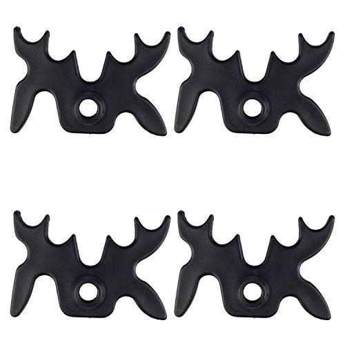 8 Pack Plastic Moosehead Pool Billiard Cue Bridge Head (Black)