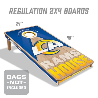 YouTheFan NFL 2' x 4' Slogan Series Professional Wood Cornhole Game - color: Los Angeles Rams