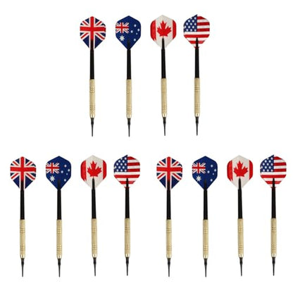 Soft Tip Darts Professional Set 12 Flights 50 Tips Replaceable for All Skill Levels Kids and Adults Plastic Steel