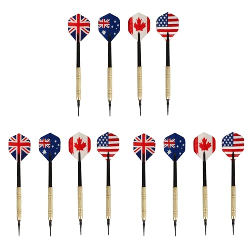 Soft Tip Professional Darts Set 12 Shafts 50 Tips for Electronic Board, Suitable for All Skill Levels, Safe Plastic and Adults
