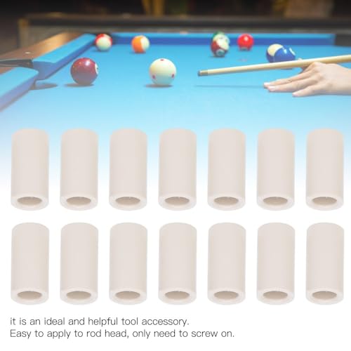 40 Pcs 13mm Pool Cue Ferrules – Fiber Billiard Cue Ferrules Slip on Snooker Pool Stick Tips Replacement Parts - size: 1"