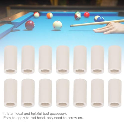 40 Pcs 13mm Pool Cue Ferrules – Fiber Billiard Cue Ferrules Slip on Snooker Pool Stick Tips Replacement Parts - size: 1"