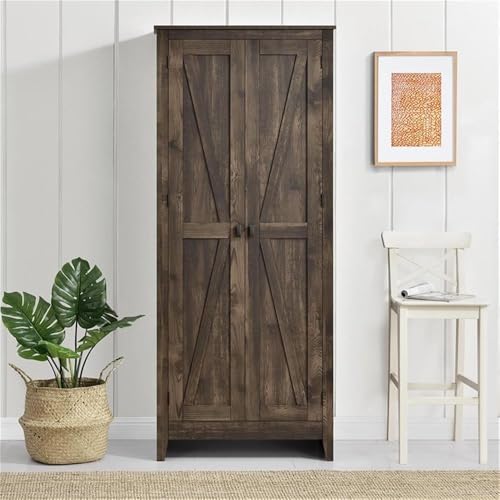 SystemBuild Farmington 31.5" Wide Storage Cabinet, Rustic