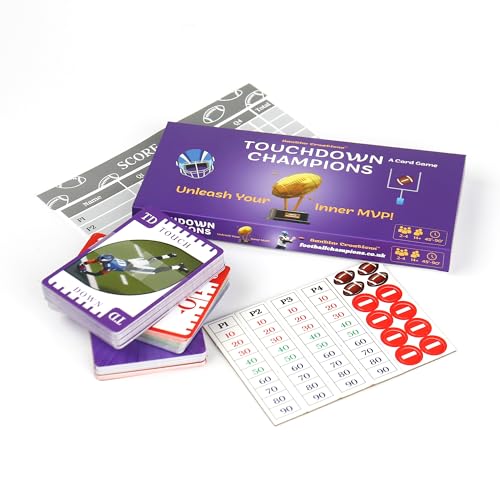 Touchdown Champions Football Card Game - Sports Strategy Card Game - Family Game Night Card Games for 2-4 Players - Perfect for Gifts Super Bowl Parties 14