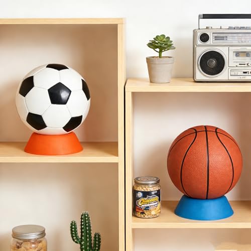 AKAZA 10 Pack Bowling Ball Cups, Heavy Duty Plastic Bowling Ball Holder Stand for Cleaning Display, Sport Ball Display Stand for Basketball Football Volleyball Soccer