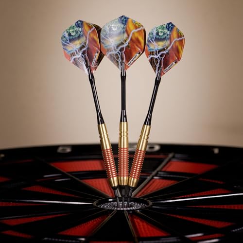 Elkadart Storm Soft Tip Darts with Storage/Travel Case - style: Red Rings (16 Grams)