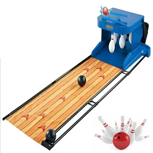 Home Bowling Alley Machine, Bowling Alley Game for Kids & Adults, Portable 2-Player Bowling Set, with Automatic Reset, Lighting Simulation Sound Effect, for Kids & Adults Gathering Home. 3.5M - size: 3.5M