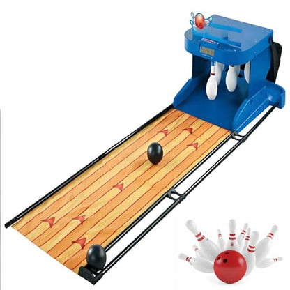 Home Bowling Alley Machine, Bowling Alley Game for Kids & Adults, Portable 2-Player Bowling Set, with Automatic Reset, Lighting Simulation Sound Effect, for Kids & Adults Gathering Home. 2M - size: 2M
