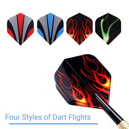 12 Pack Soft Tip Darts Set 14 Grams Darts Soft Tip Set Kit Professional Darts with Drat Flights and Soft Tips for Dartboard