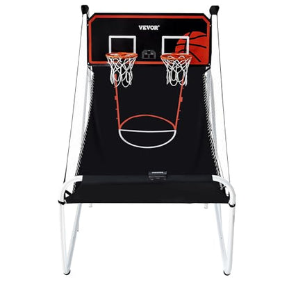 VEVOR Basketball Arcade Game Indoor, 2 Player Indoor Basketball Game, Home Dual Sport with 8 Game Modes, Electronic Scoreboard, and Inflation Pump,Adults - style: Fodable-Advanced