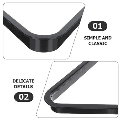 Yardwe Mini Triangle Pool Rack Billiard Ball Triangle Rack Diamond Rack Pool Table Ball Holder Positioning Rack for Miniature Pool Billiards Accessory - size: 12.9X12.9CM (Pack of 2)