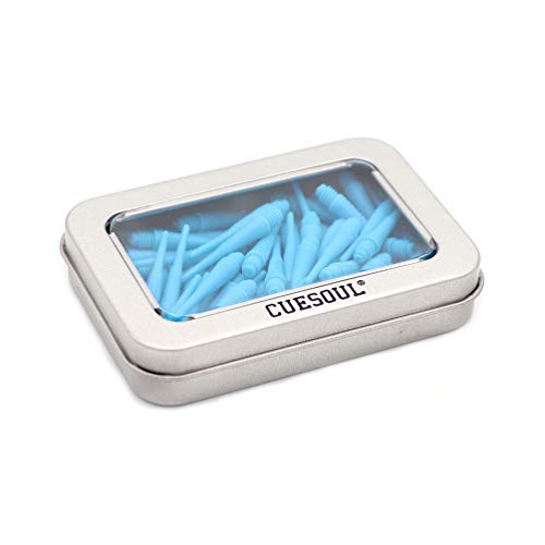 CUESOUL 100 Pieces Soft Tip Points for Soft Tip Darts - color: Blue