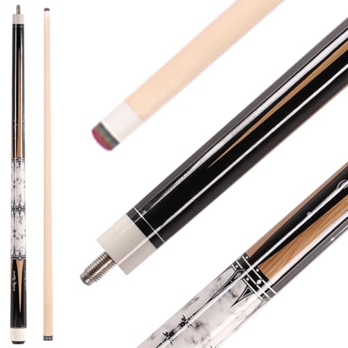 58 inch Canadian Maple Billiard Pool Cue Stick, 13mm 1/2 Maple Billiard Pool Stick, House Bar Pool Table Sticks for Men(Numerous Styles to Choose from) - color: P20