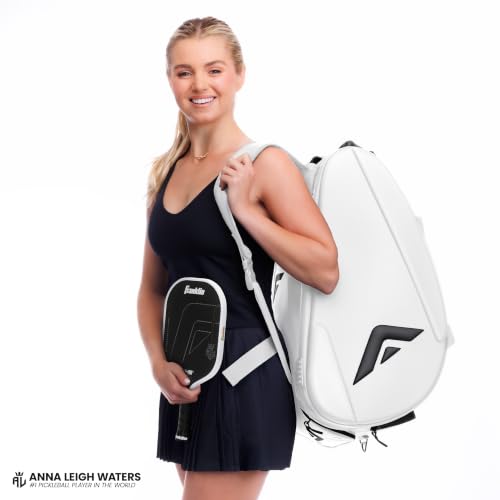 Franklin Sports Pickleball Pro Series Bag II - Court Backpack + Duffel Bag for Paddles, Balls + Equipment Storage - color: ALW | White