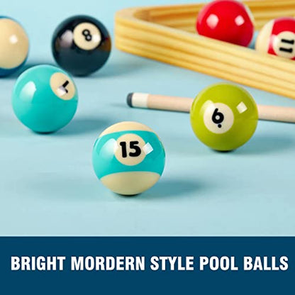 Billmart Premium Billiard Balls Pool Table Accessories 2-1/4" Regulation Size 16 Pool Balls Billiard Set | Premium - color: Premium Bright