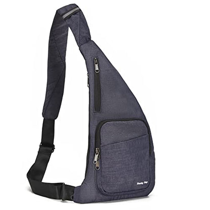 Seoky Rop Waterproof Sling Bag Crossbody Bag for Men Women Slim Hidden Anti-Thief Travel Personal Pocket Blue - color: Blue-2