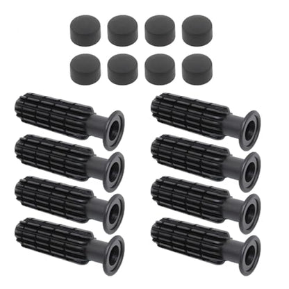 8Pcs Foosball Grips with End Plug Rod Portable Table Soccer Replacement Children