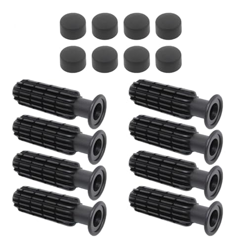 8Pcs Foosball Grips with End Plug Rod Portable Table Soccer Replacement Children
