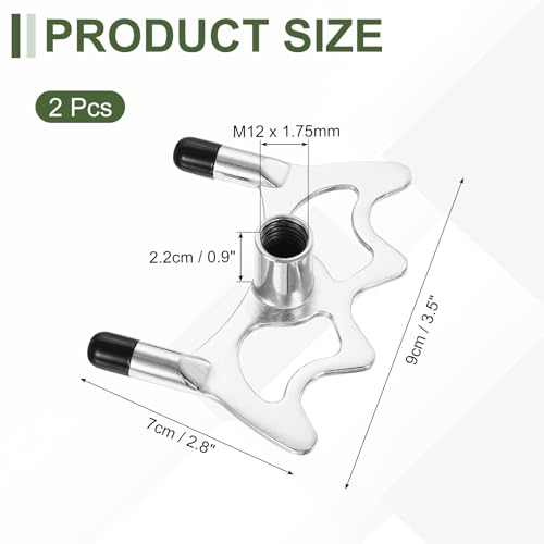 Billiard Bridge Head, Pool Cue Stick Bridge Screw-on Metal Cue Rests Billiard Accessories - color: Silver, style: Low Fork with Rubber Sleeve