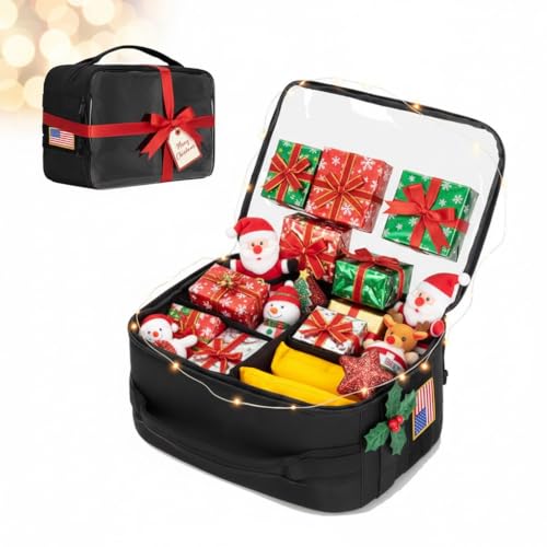 Cornhole Bags Carrying Case Holds Up to 8 Bags, Cornhole Bean Bags Carry Bag Holder with Padded Divider, Flag Patch Area and Portable Handle,Holder for Cornhole Game Enthusiast (Bag Only)