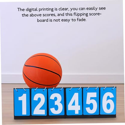 Yardwe Portable Flip Scoreboard for Soccer Basketball Durable Multi Functional Tabletop Game Scorekeeper with Readable Numbers Easy to Use Cloth Design