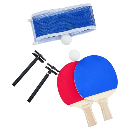Tomkate 6-Foot Pool and Table Tennis Multi Game with Felt and Table Tennis Surface. Includes Billiard Accessories, Cues, Paddles and Balls for Family Game Room - color: Blue Felt with Black Body