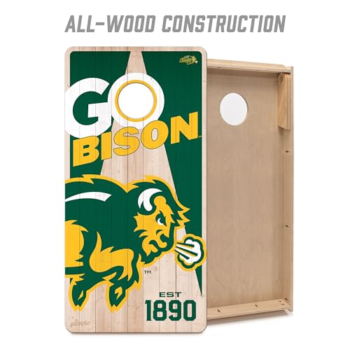 YouTheFan NCAA 2’ x 4’ Professional Wood Cornhole Game