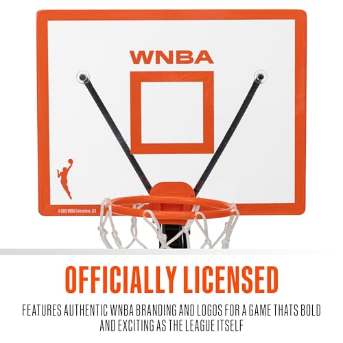 Franklin Sports WNBA Bounce a Bucket Tabletop Basketball Toy - Kids Indoor Micro Basketball Hoop Game with Balls - WNBA Fan Shop Mini Hoop for Bedroom + Office