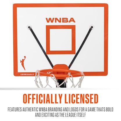 Franklin Sports WNBA Bounce a Bucket Tabletop Basketball Toy - Kids Indoor Micro Basketball Hoop Game with Balls - WNBA Fan Shop Mini Hoop for Bedroom + Office