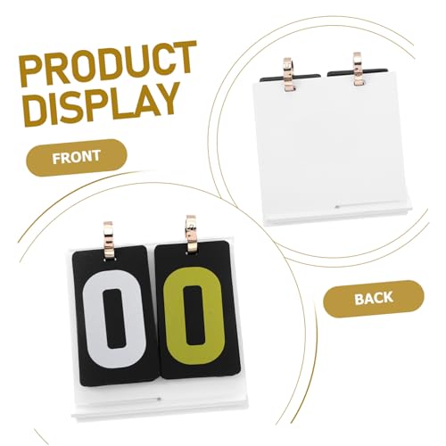 Portable Card Game Score Counter Manual Flip Scoreboard with Large Numbers Smooth Flipping Mechanism Tabletop Score Keeper for Volleyball Football and Board Games
