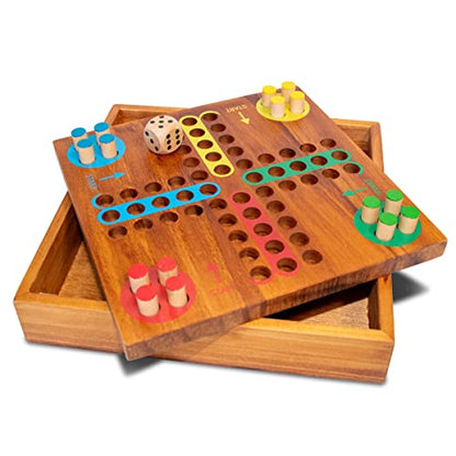 BrainCandy Wooden Travel Games (Wooden Pachisi) - color: Wooden Pachisi