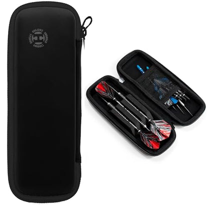 Harrows Darts Blaze Darts Wallet | Darts Case Holds 3 Assembled Darts and Accessories | Protective EVA Material | Professional Darts Accessories - color: BLACK