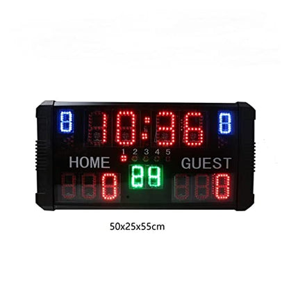 Electronic Scoreboard LED Digital Table Basketball Scoreboard for Ball Game,Wall-Mount Digital Scoreboard for Basketball Table Tennis Baseball Soccer Volleyball (Scoreboard and Tripod 1)