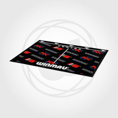 WINMAU Dart Mat with Throw Line for Soft Tip and Steel Tip - Available in Outshot and Clearzone Style - style: Compact Pro