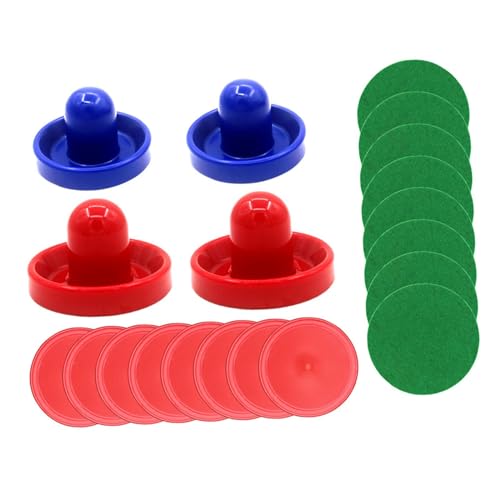 kowaku Mini Air Hockey Pushers and Air Hockey Pucks Set Air Hockey Paddles Goal Handles Paddles for Air Hockey Table Equipment Kids