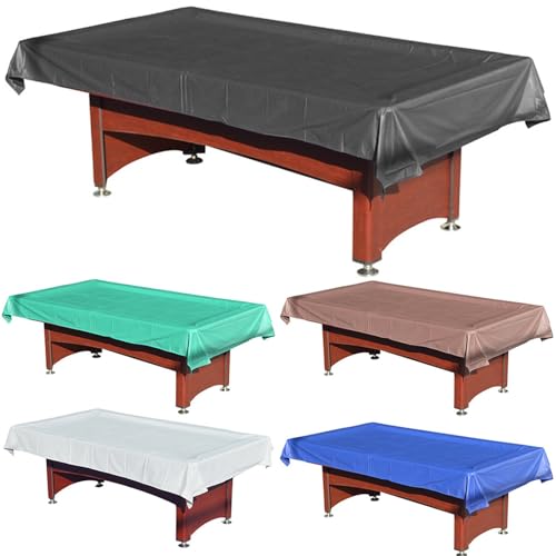 1pc Billiard Pool Table Cover Snooker Tennis Dustproof For 7ft 8ft(White,256x155cm) - color: White, size: 256x155cm