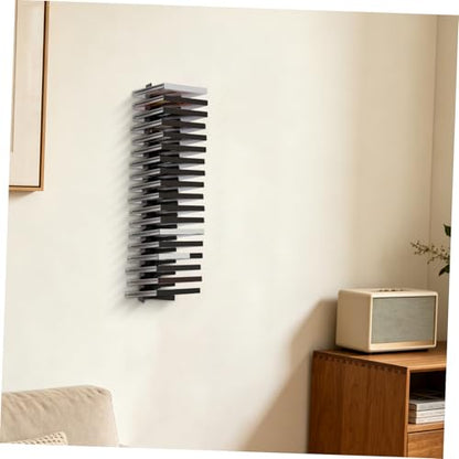 4pcs Video Game Case Wall Mount - Space Saving Disc Holder - Heavy Duty Steel Rack - Gaming Accessories Storage for Bedroom Console Areas Decor