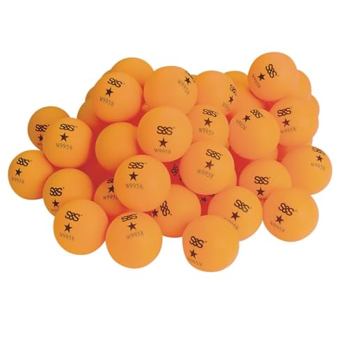 S&S Worldwide Spectrum™ Table Tennis Balls 1 Star, 40mm, Orange (Pack of 36) - Ideal for Recreation