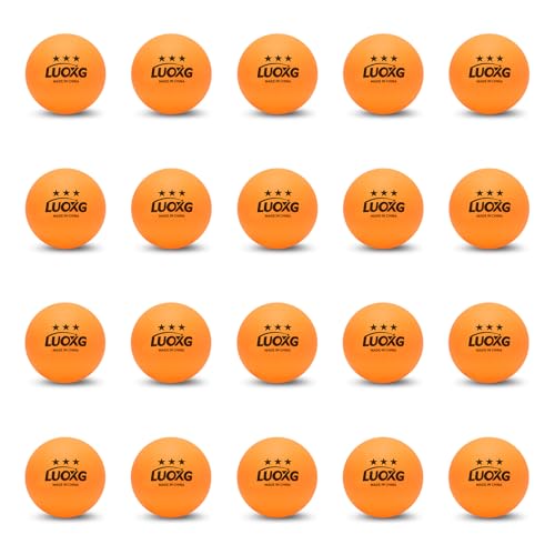 Ping Pong Balls, Ping Pong Balls 20 Pack, Orange Table Tennis Balls, 3 Star Table Tennis Balls, Suitable for Beginners and Professionals