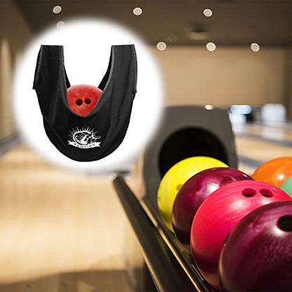 2 Pcs Washable Bowling Ball Polisher Bags Bowling Ball Cleaner Holder Bags Black Bowling See Saws Bowling Cleaner Towels for Bowling Ball Cleaning