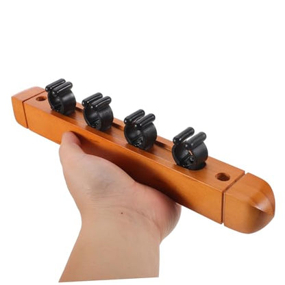 Outanaya Pcs Wall Mount Cue Rack Pool Stick Rack Wooden Billiard Cue Holder Wall-mounted for Billiards