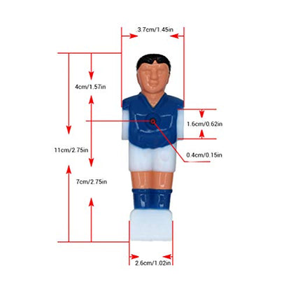 Vikye Mini Humanoid Doll, Lightweight Plastic Foosball Table, Easy to Install, Foosball Table for Game
