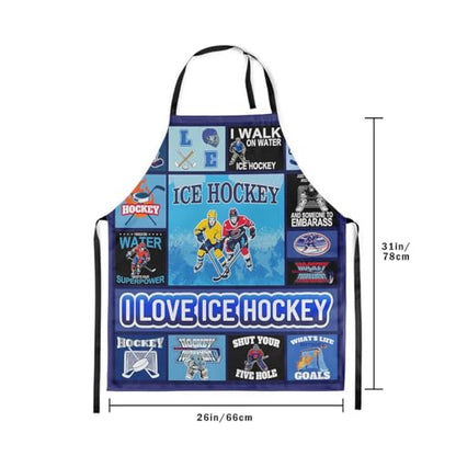 Manfei Ball Sports Kids Kitchen Apron - color: Blue