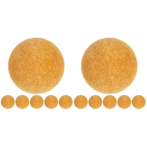 Totority 12pcs Mini Foosball Balls for Table Soccer Games Replacement Accessories for Standard Foosball Tables Smooth Footballs for Enjoyable Gameplay