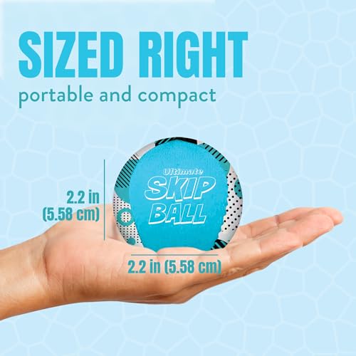 Activ Life The Ultimate Water Skip Balls, Water Bouncing Ball for Swimming Pool, Beach Toys for Friends, Family, Kids and Adults - style: Blue Spots
