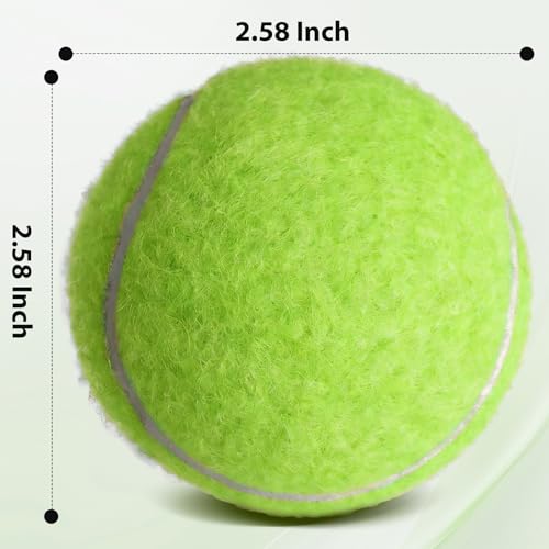 FURWEY Tennis Balls, 12/24/36/80 Pack Bulk Tennis Balls Pressureless Tennis Ball, Come with Mesh Bag for Easy Transport,Pet Dog Playing Balls, Good for Beginner Training Ball - size: 24P
