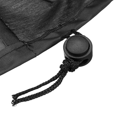 Outdoor Waterproof Table Tennis Table Cover 280x150x5cm Polyester for Ping Pong Tables Protects Against Rain Dust Sun - color: Black