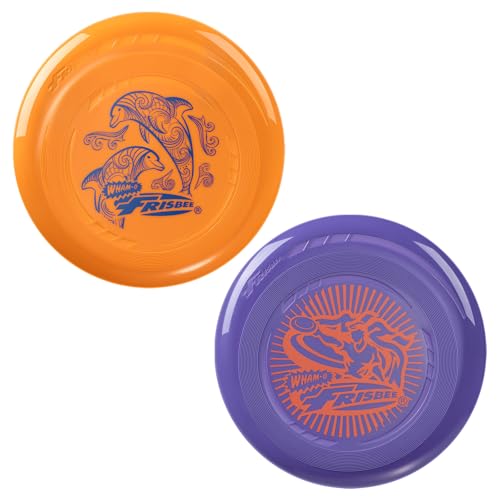 Frisbee Go Flying Disc, 9 Inch Lightweight Sports Disc for Beginners Outdoor Beach Backyard Lawn Park Camping Family Activity Game - 70g - color: V46-2PACK, size: 9 Inch