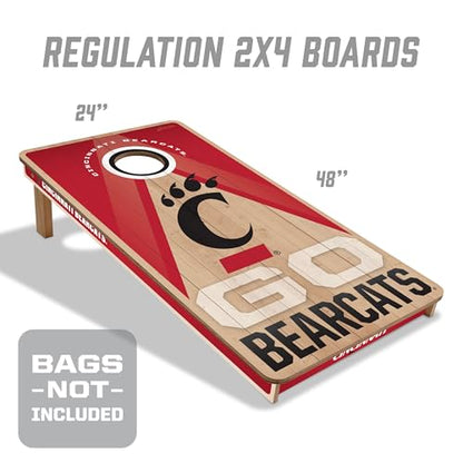 YouTheFan NCAA 2' x 4' Slogan Series Professional Wood Cornhole Game - color: Cincinnati Bearcats